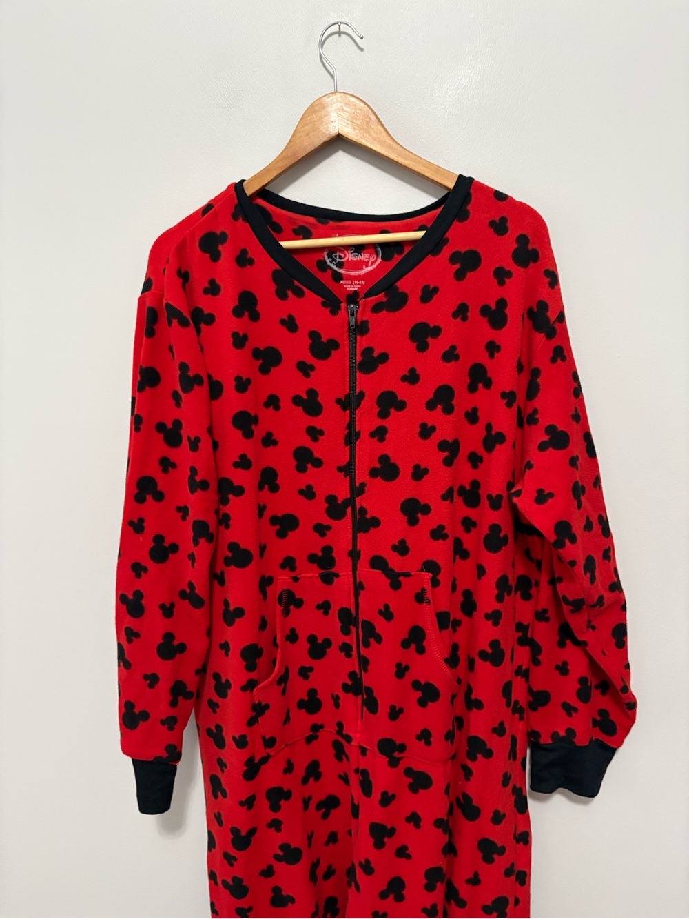 Disney Red Jacket with Black Mickey Head Print